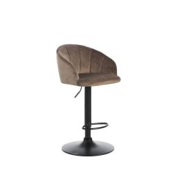 Hawthorne Brown Velvet Barstool