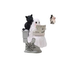 Black Cat And Ghost Led B/O 22cm