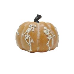 Skeleton Pumpkin 20cm Orange