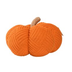 Fabric Pumpkin 30x18cm Orange