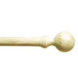 De Vielle Classic Extendable 30-32mm Metal Ball Cream Gold 1.2-2.1m