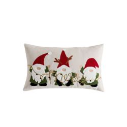 Pillow Embroided Gnomes 50X30cm