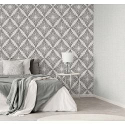 Fine Decor Denver Geometric Diamond Wallpaper, Grey