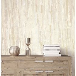Vymura Gianni Plain Heavyweight Vinyl Wallpaper, Cream