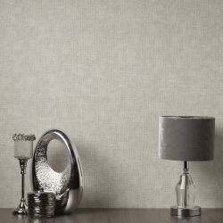 Vymura Hessian Vinyl Wallpaper, Stone