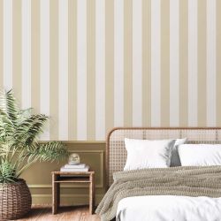 Fine Decor Juliette Textured Vinyl Stripe Wallpaper, Natural