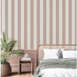 Fine Decor Juliette Textured Vinyl Stripe Wallpaper, Pink