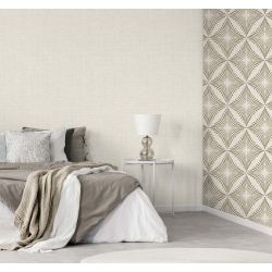 Fine Decor Larson Luxury Textured Vinyl Wallpaper, Natural