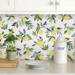 NuWall Lemon Drop Peel & Stick Wallpaper, Yellow