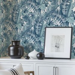 NuWall Maui Peel & Stick Wallpaper, Blue