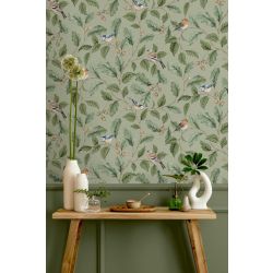 Crown Oakleigh Trail Wallpaper, Sage