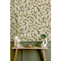 Crown Oakleigh Trail Wallpaper, Natural