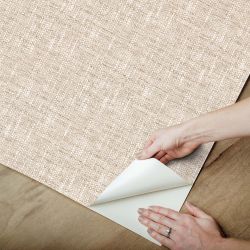NuWall Poplin Peel & Stick Wallpaper, Tan