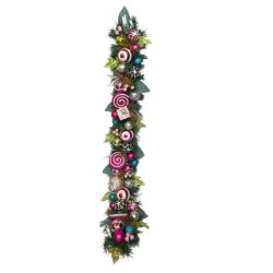 5ft Garland Pink W Presents