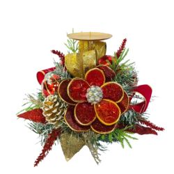 Candleholder Red Ribbon 