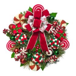53cm Wreath Peppermint 