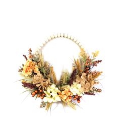 Autumn Leaves Half Wreath 50cm