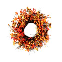 Orange Berry Wreath 50cm