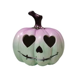 Pastel Gradient Heart Eye Jack Lantern Halloween Decor