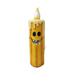 Grinning Melty Candle Halloween Decor