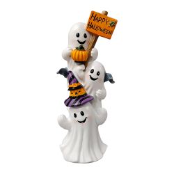 Stacked Cheerful Ghosts  Decor