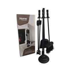 Embers Traditional 4 Piece Companion Set - Black