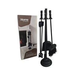 Embers Traditional 4 Piece Companion Set - Black