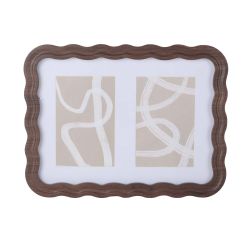 Decorative Dual Photo Frame Maroon