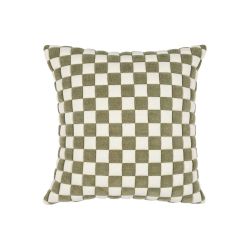 Gingham Cushion Green 45x45cm