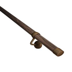 Rothley Stair Hand Rail Kit Ebony Wood 3.6M