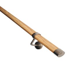 Rothley Stair Hand Rail Kit Oak Wood 3.6M