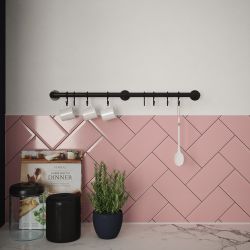 Rothley Utensil Rail Matt Black 19 x 600mm