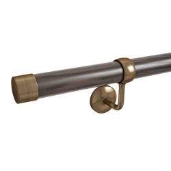 Woodworx Stair Hand Rail Kit Ebony Wood 3.6M