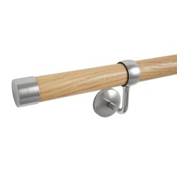 Woodworx Stair Hand Rail Kit Oak Wood 3.6M