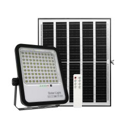 Britwall 200W Led Floodlights With Solar Panels, 20W Solar Panel, 20Ah Battery, 2200 Lumens