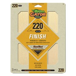 Gator Premium Sanding Sheets 3pack 220Grit