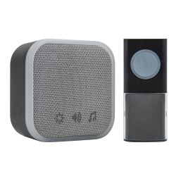 Uni-Com Plug-In Door Chime - Black