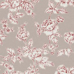 Laura Ashley Pollington Roses Dk Dove Grey Wallpaper