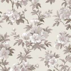 Laura Ashley Rosamund Natural Wallpaper