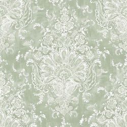 Laura Ashley Maddox Sage Green Wallpaper