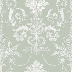 Laura Ashley Josette Sage Green Wallpaper