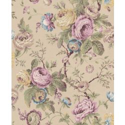 Laura Ashley Uffington Roses Plaster Pink Wallpaper