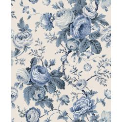 Laura Ashley Uffington Roses Dark Seapsray Wallpaper