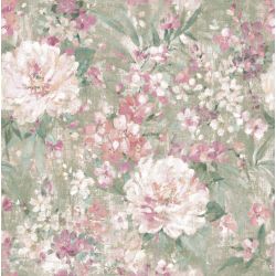 Laura Ashley Mayville Hedgerow Green Wallpaper