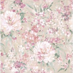 Laura Ashley Mayville Plaster Pink Wallpaper