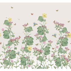 Laura Ashley Llanelli Green/Multi Fixed Size Mural
