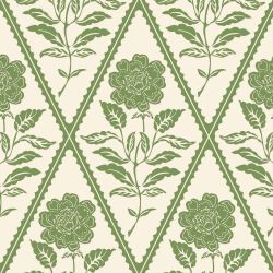 Joules Juliette Floral Print Cream/Green Wallpaper