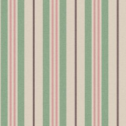 Joules Grove Stripe Pink/Green Wallpaper