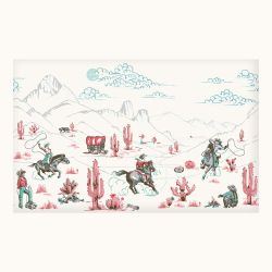 Cath Kidston Cowgirls Multi Fixed Size Mural
