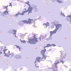 Cath Kidston Silver Linings Violet Wallpaper